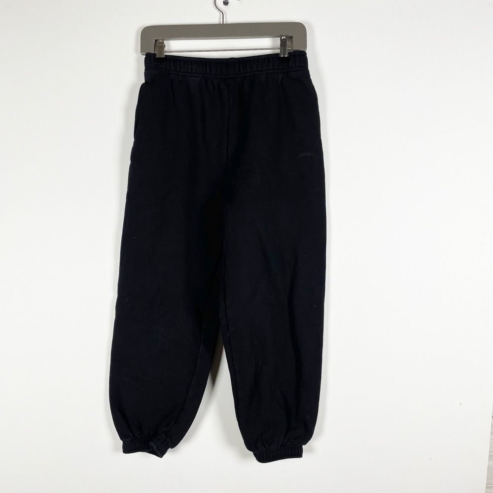 TNA Aritzia Mega Fit Cozy Sweat Fleece Cotton Joggers Pants Black XS